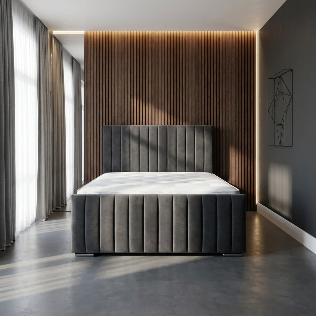 Panel — luxury upholstered bed for sale in the UK, cash on delivery